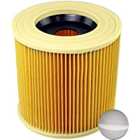 Alaskaprint 1X Filtro de Cartucho- reemplazo de Filtro de Aire para Kärcher WD3 Premium WD2 WD3 WD3 MV3 WD3P KIT de…